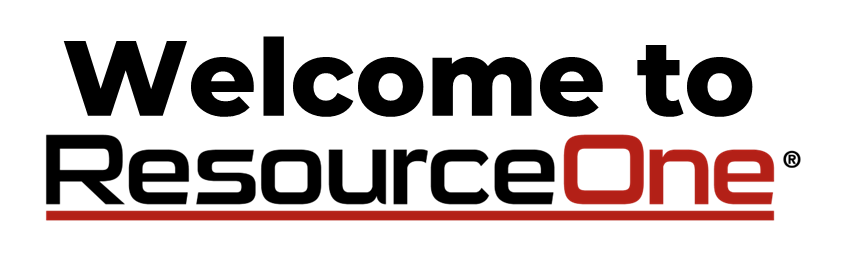 Welcome to ResourceOne