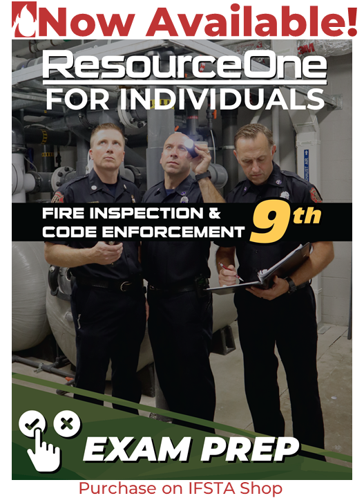 ResourceOne for Individuals - Fire Inspection and Code Enforcement 9th Edition - Exam Prep Now Available
